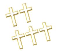 Qsvbeeqj 5pcs Elegante Metal Crucifix Spilla Corsage Pin Lega Distintivo per Cristiani e Accessori Alla Moda