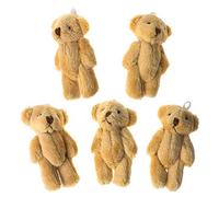 Qsvbeeqj 5PCS Peluche Orso Farcito Ornamento Bella Peluche Per Chiave Catena Borsa Decor Borsa Accessori Per Le Chiavi Ragazze Regalo Delle Donne F