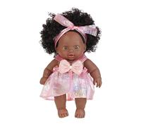 Qsvbeeqj 8 Pollici Come Dimensioni Mano Bambola Portatile In Miniatura Africano Dollette Giocattoli Per Il Servizio Fotografico Nuovo Genitore Regalo Reborns