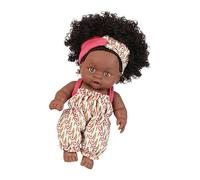 Qsvbeeqj 8 Pollici Come Dimensioni Mano Bambola Portatile In Miniatura Africano Dollette Giocattoli Per Il Servizio Fotografico Nuovo Genitore Regalo Reborns