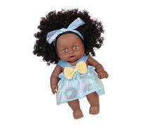 Qsvbeeqj 8 Pollici Come Dimensioni Mano Bambola Portatile In Miniatura Africano Dollette Giocattoli Per Il Servizio Fotografico Nuovo Genitore Regalo Reborns