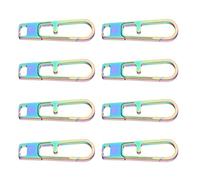 Qsvbeeqj 8pcs Zaini Portatile Appeso Chiavi Portachiavi, All'aperto Con Lega Metallica Di Estrattore Della Cerniera Per Valigia Per Bagagli Bagagli