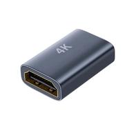 Qsvbeeqj Adattatore HDTV 2.1 in alluminio da femmina a femmina 8K@60Hz 4K@120Hz Extender Accoppiatore per Streaming Stick Monitor HDTV Accoppiatore portatile per splicing di grandi dimensioni