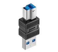 Qsvbeeqj Adattatore per stampante USB B USB3.0 Tipo C a B Porta Quadrata Collegamento Convertitore Hard Disk Enclosure Copier Adattatore di trasferimento USB A al connettore