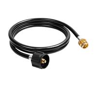 Qsvbeeqj Adattatore per tubo propano da 6 piedi per una conversione efficiente di 1 libbra in serbatoi da 20 libbre, perfetto per le esigenze di barbecue da campeggio