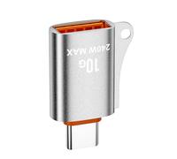 Qsvbeeqj Adattatore USB C maschio a USB3.0 A femmina adattatore 10Gbps trasferimento file OTG adattatore funzionalità per fotocamere e gamepad