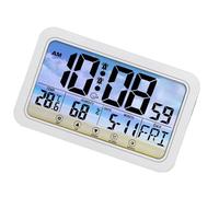 Qsvbeeqj Ampio Schermo Colorato Orologio Digitale Con Touch Control Musica Allarme Suono Promemoria Per La Camera Dei Bambini Soggiorno Controllo Vocale Sveglia Orologio Luce