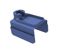 Qsvbeeqj Ampio vassoio per braccioli con 2 profonde aperture per bevande e tasca aggiuntiva in elastomero permanente gratuito per sala multimediale, uso in auto, utilizzabile in viaggio