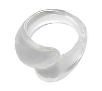 Qsvbeeqj Anelli Acrilici Geometrici Irregolari Per Le Donne Ragazze Alla Moda Gocce D'acqua Anelli Acrilici Accessori Partito