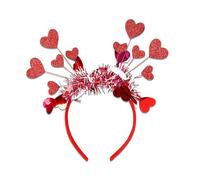 [Qsvbeeqj] Anelli di capelli a cuore di amore brillante fanno brillare la fascia per adulti