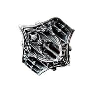 Qsvbeeqj Anelli vintage gotici castelli medievali design elegante gioielli per donne uomini unisex regalo Kirsite Sturdy Comfort Fit Punk Gothic
