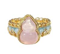 Qsvbeeqj Artista, anelli aperti a nastro, design vintage, stile gourd, accessori per gioielli moderni e alla moda, unici, come descritto