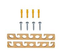 Qsvbeeqj Asta per il montaggio a parete o a soffitto, supporto per rack, organizer per display, asta da pesca per garage, cantina, conservazione della pesca domestica