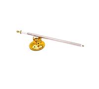 Qsvbeeqj Aste estensibili in acciaio inox antiruggine per bandiera auto, base a ventosa staccabile, per parate, cerimonie, parate, parate, bandiere per auto