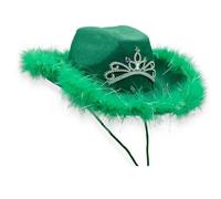 Qsvbeeqj Bachelorette Party Cowgirl Sposa Flat Top Cappello Bella Bridal Shower Cowboy Cappello Ragazze Carnevale Partito Fotoshoots Western Cowgirl Regolabile Cinturino Posteriore Unisex