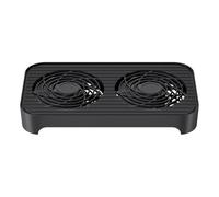 Qsvbeeqj Base di raffreddamento del computer RPM con 11 ventole per router e host in miniatura Memoria efficiente Design verticale Multi Griglia di raffreddamento per router