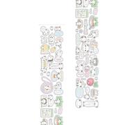 Qsvbeeqj Bella Panda Story e Clovers Paper Tape 2 metri per la decorazione di diario e gli amanti dell'artigianato Scrapbook Diaries