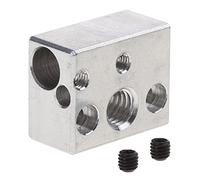 Qsvbeeqj Blocchi termici per stampante Ender3 S1 3D Hotend, blocco riscaldante ad alta temperatura, in puro alluminio, 16 x 10 x 20 mm