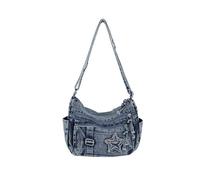 Qsvbeeqj Borsa a tracolla da donna regolabile borsa a tracolla casual jeans borse a tracolla, a