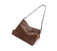 Qsvbeeqj Borsa a tracolla in pelle da donna, Brown Plus Pendant