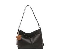 Qsvbeeqj Borsa a tracolla in pelle da donna, Pendente Black Plus