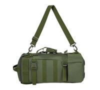 Qsvbeeqj Borsa a tracolla multifunzione per attrezzatura da pesca borsa a tracolla singola zaino borsa da pesca a tenuta stagna di grande capacità, Verde