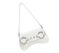 Qsvbeeqj Borse a Tracolla Per Le Donne Borse A Spalla Crossbody Bag Alla Moda Pelle Borsa Elegante Borsa Selle Borse A Borsa, bianco