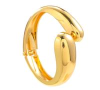 Qsvbeeqj Bracciale aperto unico con albero a lacrima, finitura lucida, gioielli per abiti quotidiani, leggero e confortevole, bracciale aperto, Taglia unica, come descritto