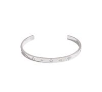 Qsvbeeqj Bracciale Regolabile Contemporaneo In Acciaio Inox Gioielli Minimalistici Perfetto Per Lavoro, Taglia unica, come descritto