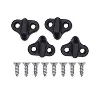 Qsvbeeqj Bungee - Gancio per cavi d'urto con viti a testa piatta in acciaio inox, per kayak, kayak, gancio per frusta, fissaggio sicuro kayak