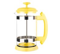 Qsvbeeqj Caffettiera pressata francese in acciaio inox di alta qualità con vetro per la preparazione quotidiana e una pulizia semplice in acciaio inox e vetro caffettiera con filtro a maglie sottili