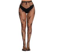Qsvbeeqj Calze a fantasia Leggings Collant a Vita Alta Calze Per Le Donne Calze a Rete Collant Alte Coscia Collant Fantasia Collant Donna, L, paperback