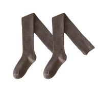 Qsvbeeqj Calze termiche sopra il ginocchio con misto lana traspirante antiscivolo fascia in silicone calze alte coscia scaldamuscoli per le donne calze elastiche in lana coscia, Caffè al latte, Taglia