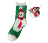 Qsvbeeqj Calzini invernali da donna invernali caldi e accoglienti calzini morbidi in stile cartone animato peloso atletico pantofole invernali accoglienti per le donne pantofole morbide spesse calde