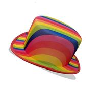 Qsvbeeqj Cappello da cerimonia colorato per feste cosplay tutti gli oggetti di scena abbinati maghi artisti teatrali Fedora per eventi formali carnevali cappello da festa