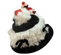 [Qsvbeeqj] Cappello di compleanno unico clip per capelli accessori per feste di moda decorazione per capelli per donne e ragazze