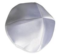 Qsvbeeqj Cappello tradizionale ebraico Kippah rotondo per credenti e appassionati di cultura giudaismi kippa cappello per uso quotidiano kippah israeliano, bianco, Taglia unica