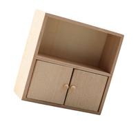 Qsvbeeqj Casa delle bambole Display Miniature Legno Zakka Giocattoli Così Fare Come Realistico Modello Armadio Piccolo Dollhouses