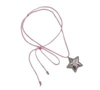 Qsvbeeqj Catena riscaldante a stella regolabile con filo di nylon e decorazione in lega per gioielli alla moda