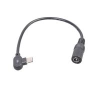 Qsvbeeqj Cavo di alimentazione ad angolo retto da tipo C a 5,5 x 2,1 mm, corrente 3 A, 9 V, 12 V, 15 V, 20 V, per luci a LED, telecamere di sicurezza, router, dispositivo flessibile soluzione di