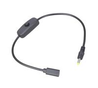 Qsvbeeqj Cavo di alimentazione USB C DC4017, tipo C a 4 0 7 mm, con pulsante di alimentazione per cavo di ricarica della ventola per luce LED