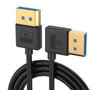 Qsvbeeqj Cavo DisplayPort 1.4 angolato linea display in silicone migliora la durata 8K60Hz 4K/144Hz Cavo DisplayPort di varie dimensioni