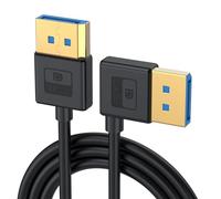 Qsvbeeqj Cavo DisplayPort 1.4 angolato linea display in silicone migliora la durata 8K60Hz 4K/144Hz Cavo DisplayPort di varie dimensioni