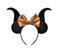 Qsvbeeqj Cerchietto per capelli con orecchie da topo per Halloween, accessorio per travestimenti e travestimenti