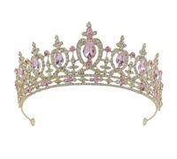 Qsvbeeqj Cerchietto per capelli con strass luccicanti e cristalli, accessorio per feste serali