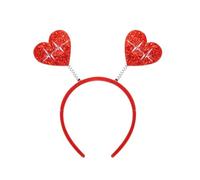 Qsvbeeqj Cerchietto per capelli scintillante con cuore e glitter, per adulti e adolescenti, accessorio per feste di San Valentino