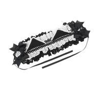 [Qsvbeeqj] Cerchietto per orecchie animali fatto a mano con fermagli per capelli Gioco di ruolo Anime Orecchio di gatto Nastro per capelli Accessori per costume mascherata Accessori per la testa