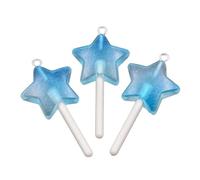 Qsvbeeqj Ciondolo multiuso creativo Star Heart Round Lollipop ideale per trendsetter e per chi cerca accessori unici da utilizzare quotidianamente, Blue, come descritto, come descritto