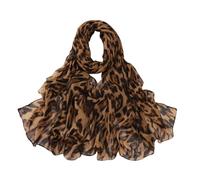 Qsvbeeqj Classico leopardo modello sciarpa donna borsa decorazione sciarpa testa sciarpa imitazione seta fazzoletto da collo per tutti i giorni evento speciale elegante collo avvolgere, No. 2, Taglia