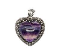 Qsvbeeqj Collana con ciondolo a forma di ciondolo a forma di labradorite e ametista, portatile, per dare a qualsiasi outfit alla moda, Mystical Edeles Juwely un enigma, Taglia unica, come descritto